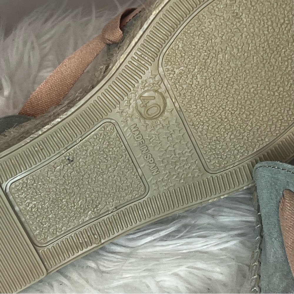 NIB Free People Heat Wave Wrap Espadrille Suede Shoe Sandal EU40/US9 MSRP $158 - Picture 6 of 9